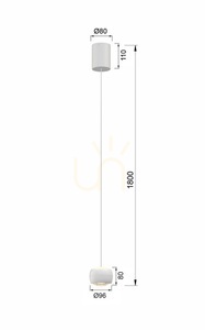 Lampa wisząca Aviano QUIBERON 6039-108 small 4