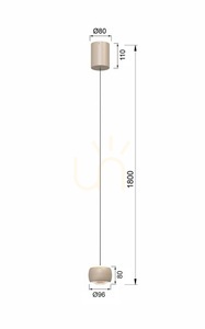 Lampa wisząca jedynka QUIBERON 6039-113 Aviano small 4