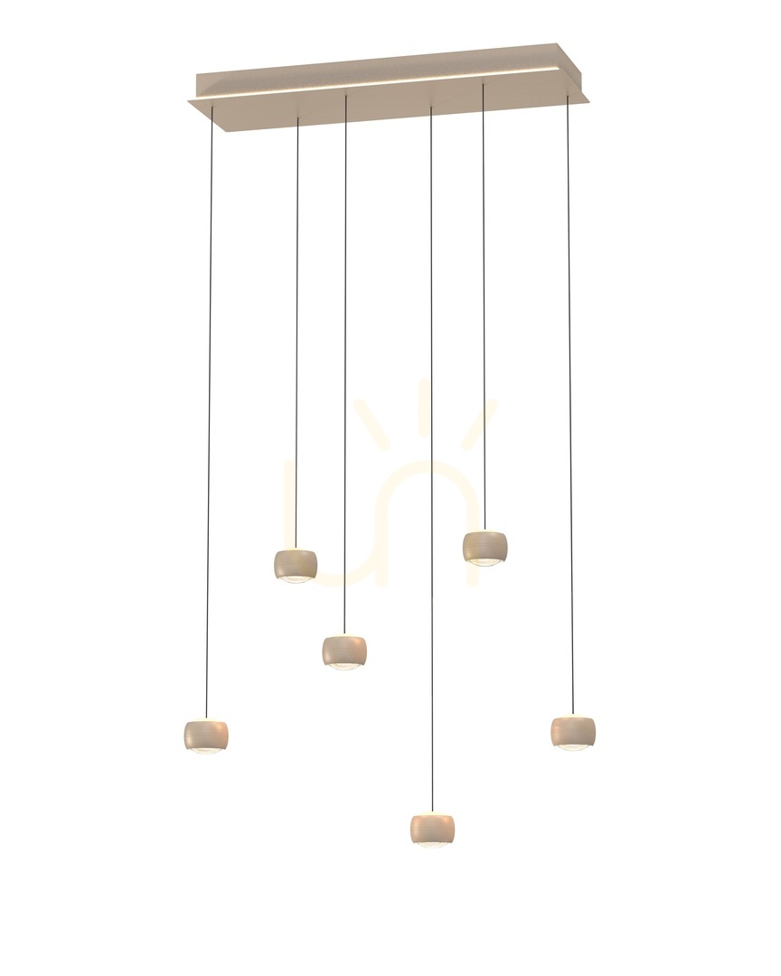 Pokaż Lampa wisząca szóstka QUIBERON 7039-613 Aviano Lampa wisząca szóstka QUIBERON 7039-613 Aviano