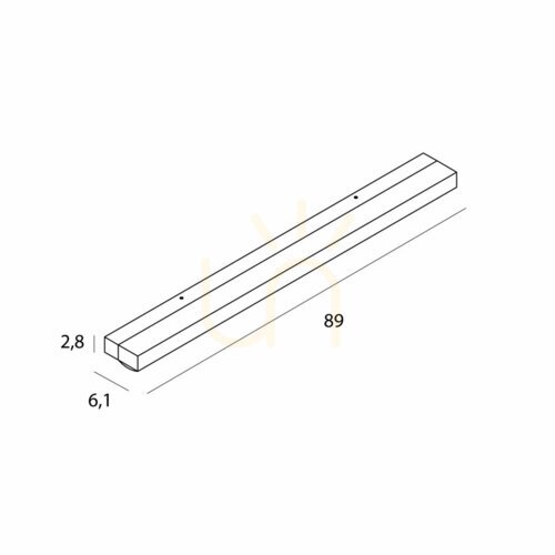 Sprawdź Kinkiet Max Light Trio W0409D LED 10W 4000K IP44 czarny 89 cm