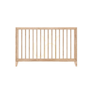 Łóżeczko Théo Bébé NAMI BOIS 60x120 cm, drewno i rattan small 6