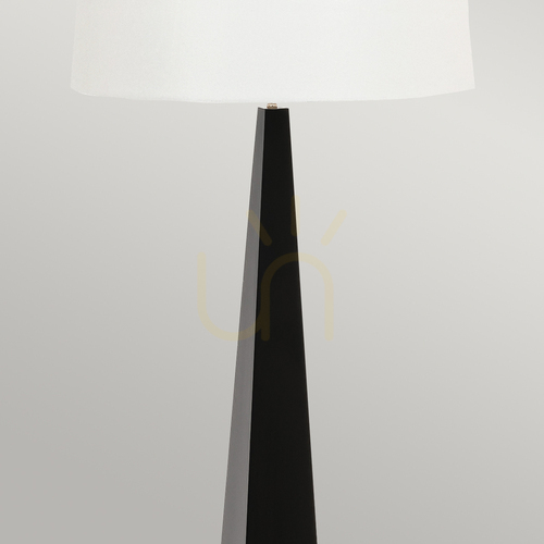 Sprawdź Lampa podłogowa Ascent - 1 źródło światła - Czarna, biały abażur Elstead