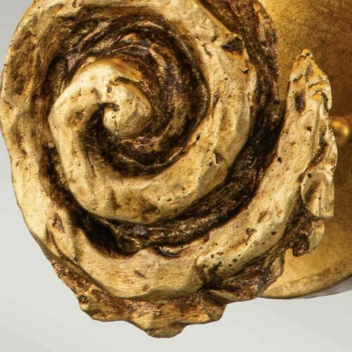 Sprawdź Duży kinkiet Swirl - 1 źródło światła - Płatki złota Elstead
