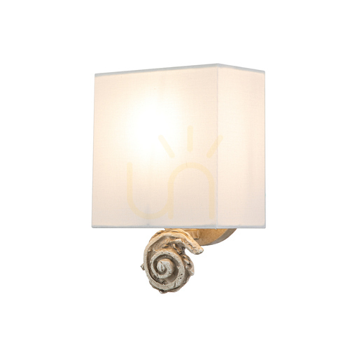Sprawdź Mały kinkiet Swirl - 1 źródło światła - Biały  Elstead
