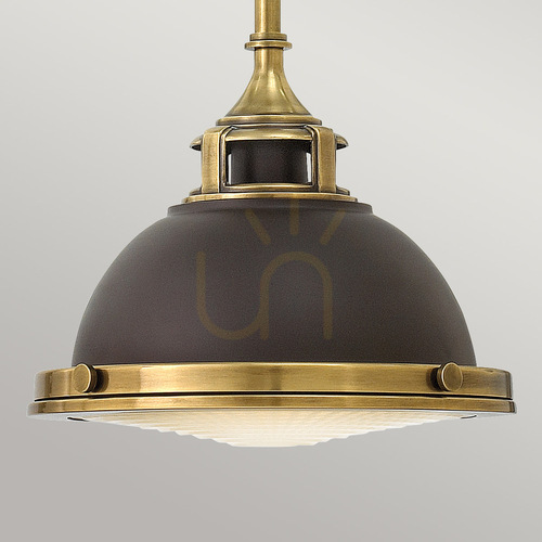 Sprawdź Mała lampa wisząca Amelia - 1 źródło światła - Buckeye Bronze/Restoration Bronze Elstead