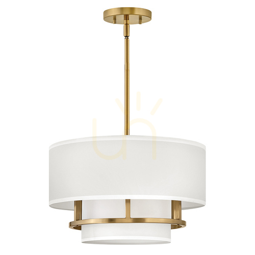 Sprawdź Lampa wisząca Graham - 3 źródła światła - Lakierowany mosiądz Elstead