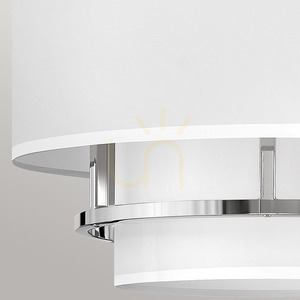 Lampa wisząca / półplafon Graham - 3 źródła światła E14 - polerowany nikiel Elstead small 3
