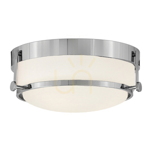 Plafon Hinkley Harper 3×E27 polerowany chrom, szkło opalowe 40 cm HK-HARPER-F-CM small 0