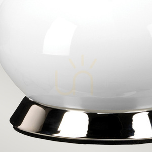 Lampa stołowa Milo - 1 źródło światła - Biała / Polerowany nikiel Elstead 3 Lampa stołowa Milo - 1 źródło światła - Biała / Polerowany nikiel Elstead small 3