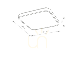 Plafon AGNES SQUARE LED PRO 10983 Nowodvorski czarny 33,5 cm 16 W 3000 K IP44 small 5