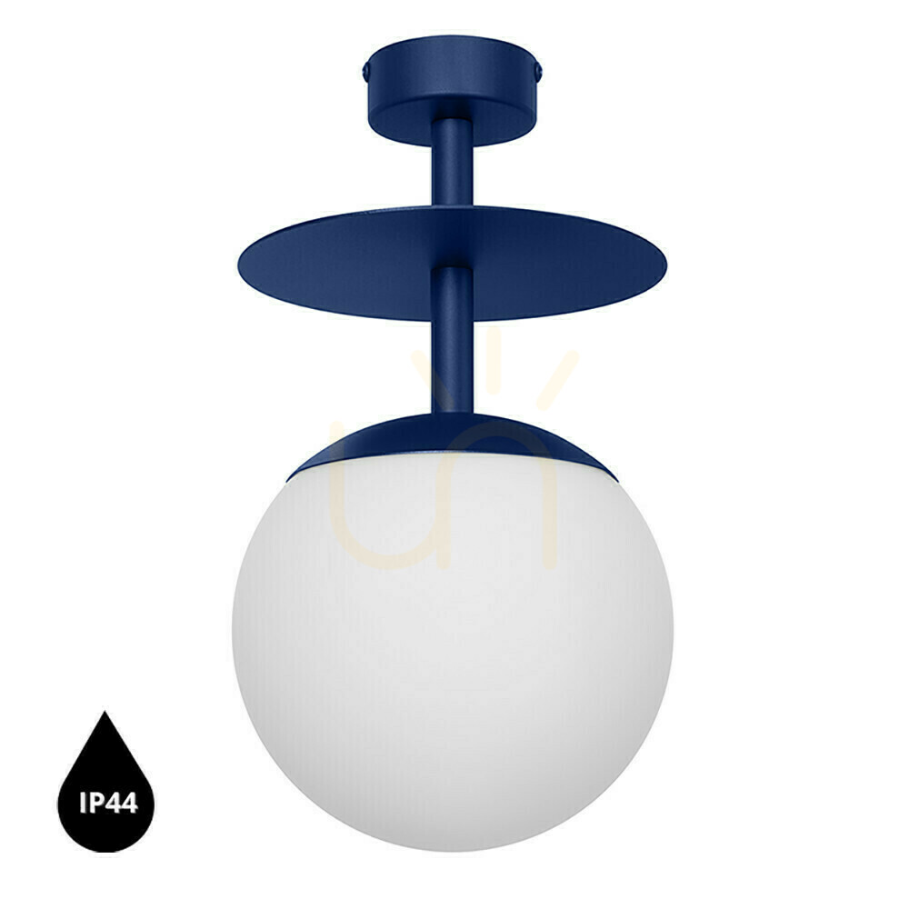 Sprawdź PLAAT B granatowa lampa przysufitowa / plafon z podwyższoną szczelnością IP44 PLAAT B granatowa lampa przysufitowa / plafon z podwyższoną szczelnością IP44