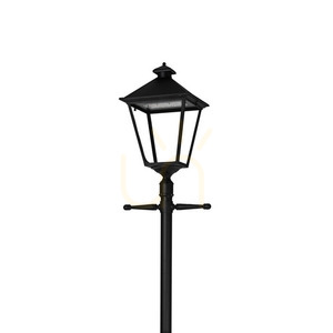 Latarnia ogrodowa / parkowa IP54 LONDON BIG 4127BL czarna LED 14,6W 4000K - premium NORLYS small 0