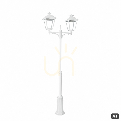 Sprawdź Latarnia ogrodowa / parkowa IP54 LONDON BIG 4131WH LED 2x13,4W 4000K biała - premium NORLYS