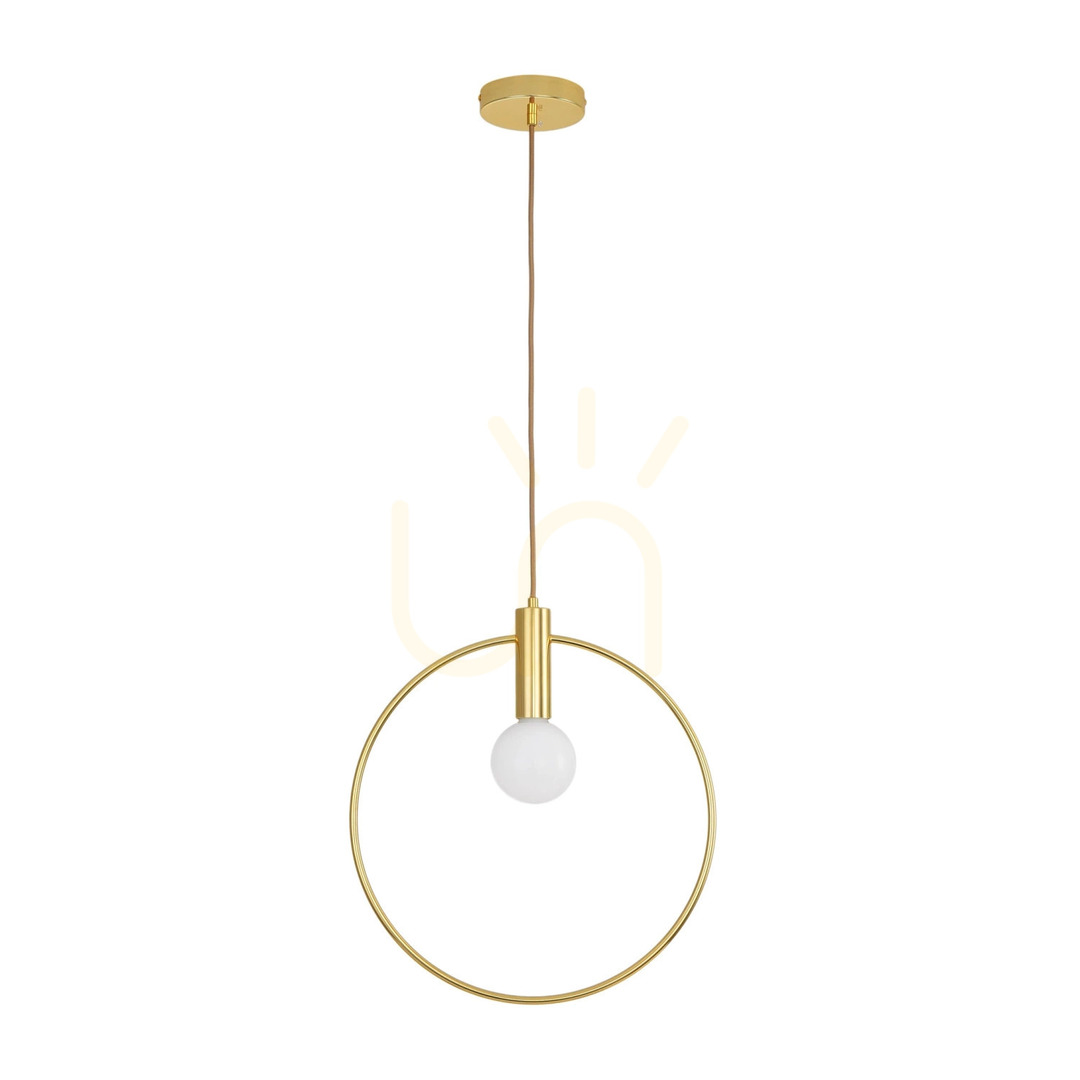 Sprawdź Lampa wisząca Bella złota 40 cm Lampa wisząca Bella złota 40 cm