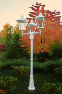 Latarnia ogrodowa / parkowa IP54 LONDON BIG 4134WH 3x13,4W 3000K biały - premium NORLYS small 2
