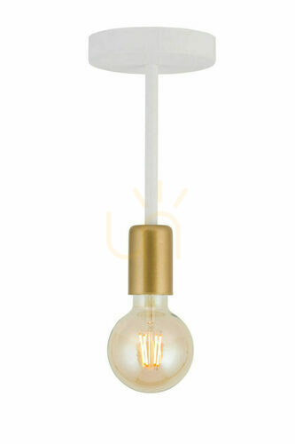 Sprawdź Plafon Sigma Gino 1 biały złoty stal lakierowana 10 cm 32377