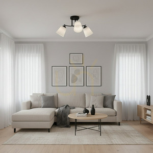 Czarna Lampa Sufitowa Pafos Black 3x E27 small 3
