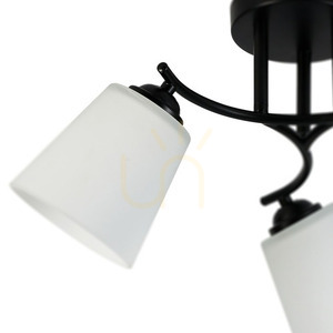 Czarna Lampa Sufitowa Pafos Black 3x E27 small 5