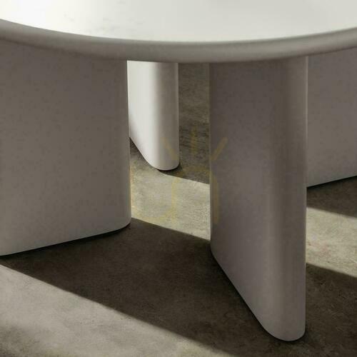 Sprawdź Stół Jadalniany 120 cm MOLIQ Matowy Szaro-Beżowy