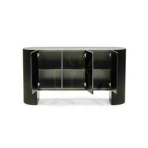 Komoda NOIR Czarny Spiekany z Rowkowaniem small 4