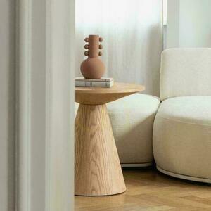 Stolik Boczny ORB 60 cm, Naturalna Okleina Dębowa small 1