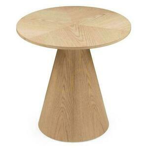 Stolik Boczny ORB 60 cm, Naturalna Okleina Dębowa small 0