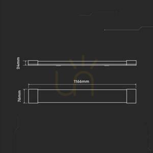 Oprawa V-TAC 40W LED liniowa natynkowa CREE CHIP 120cm 110Lm/W VT-8-40 3000K 4300lm 6 Lat gwarancji 3 Oprawa V-TAC 40W LED liniowa natynkowa CREE CHIP 120cm 110Lm/W VT-8-40 3000K 4300lm 6 Lat gwarancji small 3