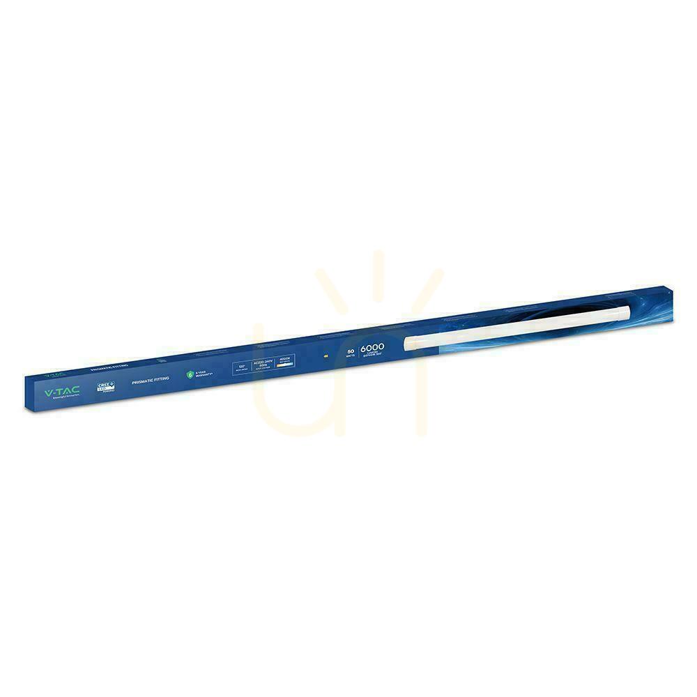 Pokaż Oprawa V-TAC 50W LED liniowa natynkowa CREE CHIP 150cm 120Lm/W VT-8-50 4000K 6000lm 6 Lat gwarancji Oprawa V-TAC 50W LED liniowa natynkowa CREE CHIP 150cm 120Lm/W VT-8-50 4000K 6000lm 6 Lat gwarancji