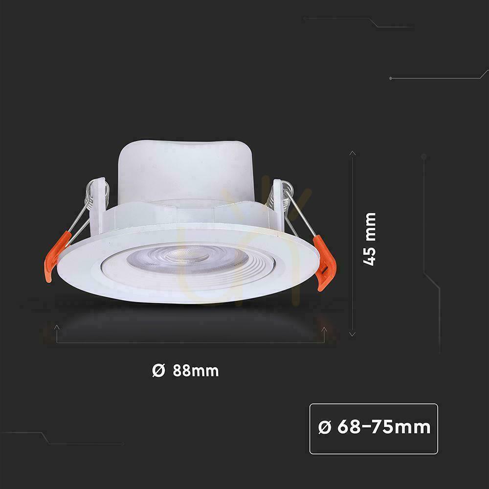 Pokaż Oczko LED V-TAC 7W białe downlight 3w1 VT-2707CCT 3000K-4000K-6500K 510lm 5 Lat gwarancji Oczko LED V-TAC 7W białe downlight 3w1 VT-2707CCT 3000K-4000K-6500K 510lm 5 Lat gwarancji
