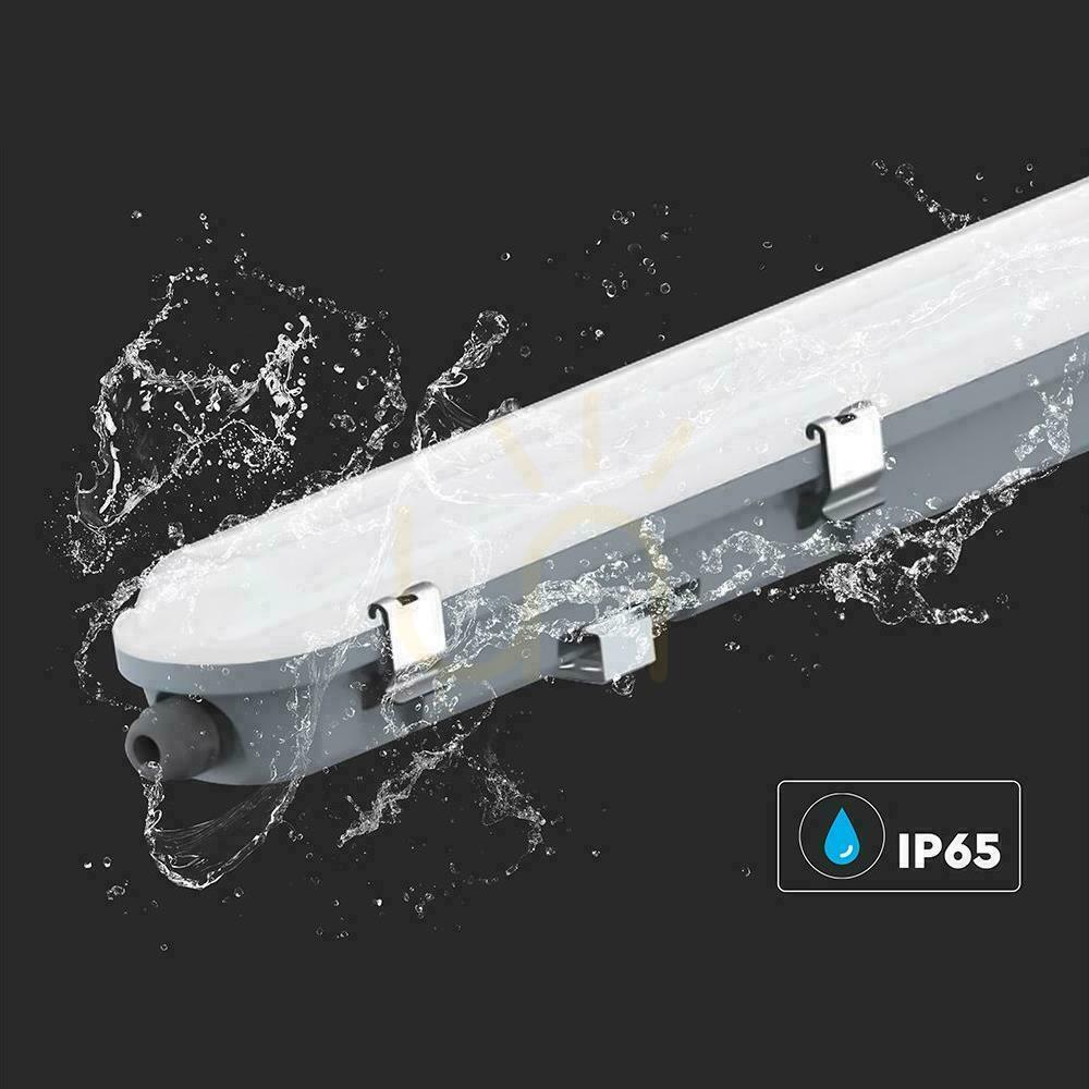 Wyświetl Oprawa hermetyczna V-TAC LED mikrofalowy czujnik ruchu 36cm 120cm 120Lm/W VT-120137S 6500K 4320lm Oprawa hermetyczna V-TAC LED mikrofalowy czujnik ruchu 36cm 120cm 120Lm/W VT-120137S 6500K 4320lm