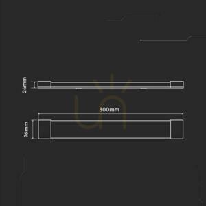Oprawa V-TAC 10W LED liniowa natynkowa CREE CHIP 30cm 120Lm/W VT-8-10 6500K 1200lm 6 Lat gwarancji 3 Oprawa V-TAC 10W LED liniowa natynkowa CREE CHIP 30cm 120Lm/W VT-8-10 6500K 1200lm 6 Lat gwarancji small 3