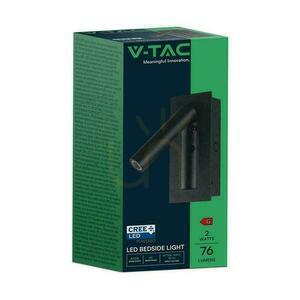 Oprawa LED V-TAC 2W COB CREE kinkiet czarny hotel łóżko włącznik VT-88061-B 3000K 76lm 4 Oprawa LED V-TAC 2W COB CREE kinkiet czarny hotel łóżko włącznik VT-88061-B 3000K 76lm small 4