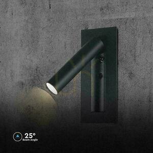 Oprawa LED V-TAC 2W COB CREE kinkiet czarny hotel łóżko włącznik VT-88061-B 3000K 76lm 6 Oprawa LED V-TAC 2W COB CREE kinkiet czarny hotel łóżko włącznik VT-88061-B 3000K 76lm small 6