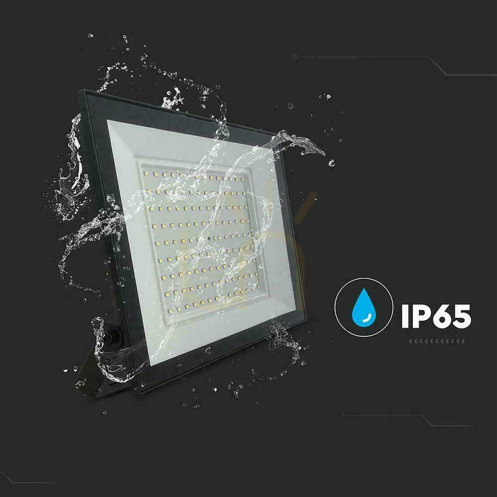 Obejrzyj Projektor LED V-TAC 100W LED SMD czarny VT-44109 3000K 9500lm Projektor LED V-TAC 100W LED SMD czarny VT-44109 3000K 9500lm