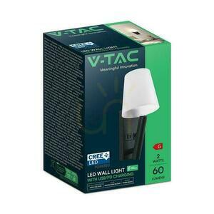 Oprawa LED V-TAC 2W COB CREE kinkiet czarny hotel łóżko USB+USB C klosz VT-88062-B 3000K 60lm 2 Oprawa LED V-TAC 2W COB CREE kinkiet czarny hotel łóżko USB+USB C klosz VT-88062-B 3000K 60lm small 2