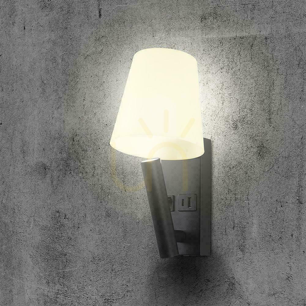 Zobacz Oprawa LED V-TAC 2W COB CREE kinkiet czarny hotel łóżko USB+USB C klosz VT-88062-B 3000K 60lm Oprawa LED V-TAC 2W COB CREE kinkiet czarny hotel łóżko USB+USB C klosz VT-88062-B 3000K 60lm