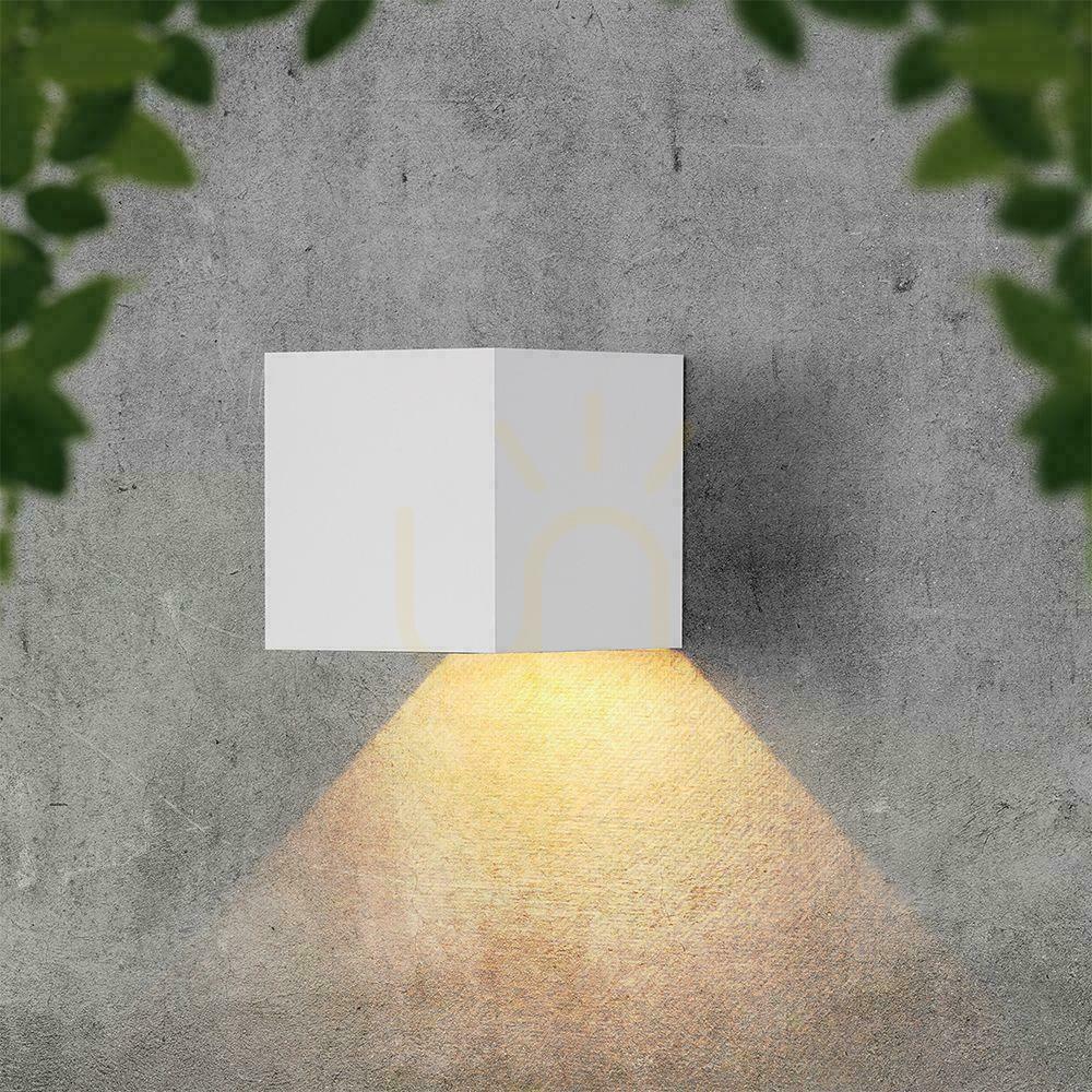 Wyświetl Oprawa ścienna solarna V-TAC 9W LED COB biała kostka 15x15cm IP65 czujnik ruchu VT-409CCT 3000K-4000K-5000K 800lm Oprawa ścienna solarna V-TAC 9W LED COB biała kostka 15x15cm IP65 czujnik ruchu VT-409CCT 3000K-4000K-5000K 800lm