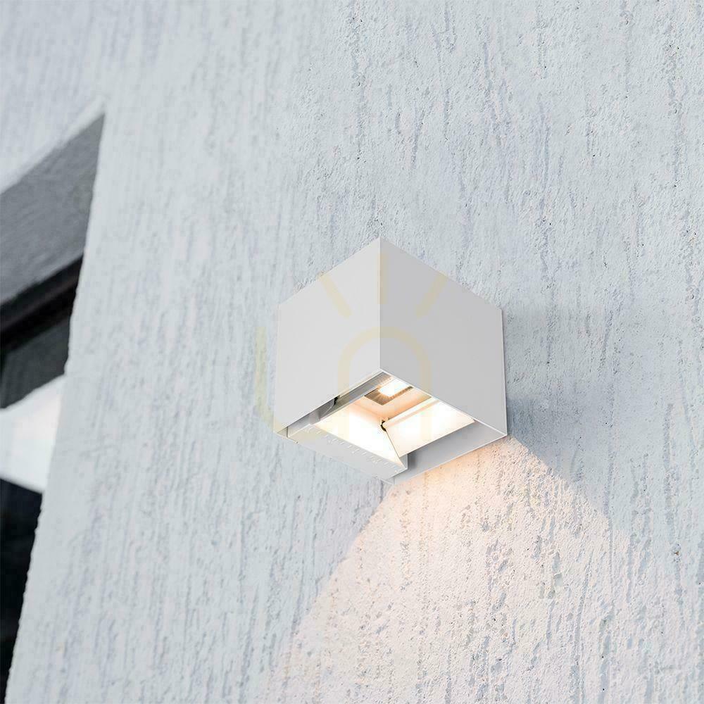Pokaż Oprawa ścienna solarna V-TAC 9W LED COB biała kostka 15x15cm IP65 czujnik ruchu VT-409CCT 3000K-4000K-5000K 800lm Oprawa ścienna solarna V-TAC 9W LED COB biała kostka 15x15cm IP65 czujnik ruchu VT-409CCT 3000K-4000K-5000K 800lm
