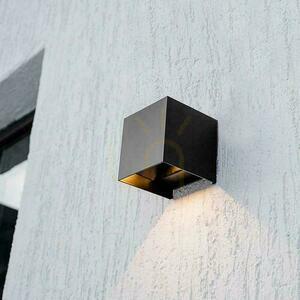 Oprawa ścienna solarna V-TAC 9W LED COB antracyt kostka 15x15cm IP65 czujnik ruchu VT-409CCT 3000K-4000K-5000K 800lm small 9