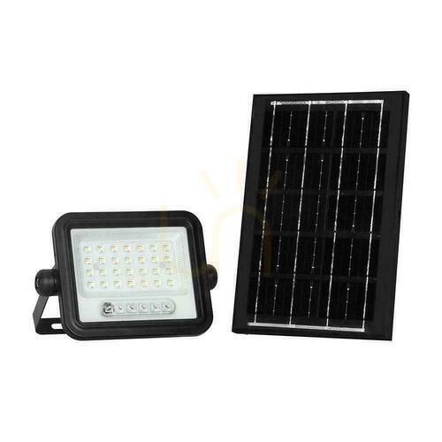 Sprawdź Projektor LED solarny V-TAC 50W CCT pilot auto timer IP65 czarny VT-54W 700lm 3 lata gwarancji