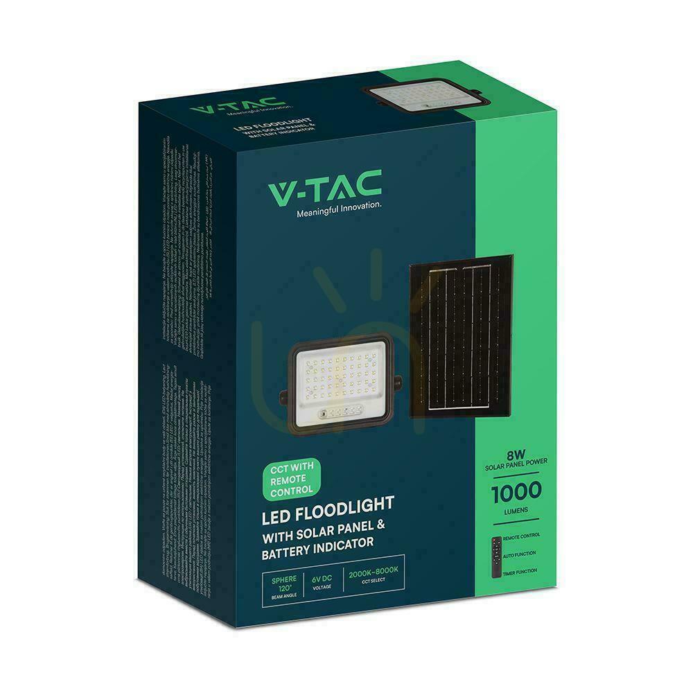 Sprawdź Projektor LED solarny V-TAC 100W CCT pilot auto timer IP65 czarny VT-104W 1000lm 3 lata gwarancji Projektor LED solarny V-TAC 100W CCT pilot auto timer IP65 czarny VT-104W 1000lm 3 lata gwarancji