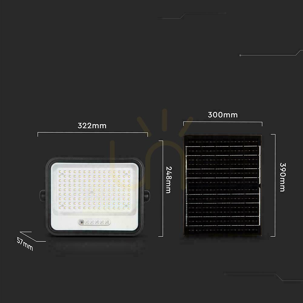 Pokaż Projektor LED solarny V-TAC 300W CCT pilot auto timer IP65 czarny VT-304W 2400lm 3 lata gwarancji Projektor LED solarny V-TAC 300W CCT pilot auto timer IP65 czarny VT-304W 2400lm 3 lata gwarancji