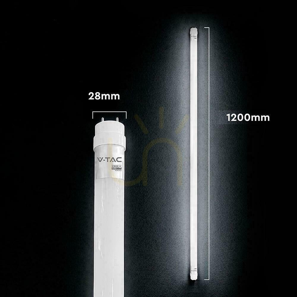 Obejrzyj Tuba świetlówka LED T8 V-TAC CREE CHIP 120cm 12W G13 150Lm/W nano plastic VT-012 6500K 1800lm 6 lat gwarancji Tuba świetlówka LED T8 V-TAC CREE CHIP 120cm 12W G13 150Lm/W nano plastic VT-012 6500K 1800lm 6 lat gwarancji