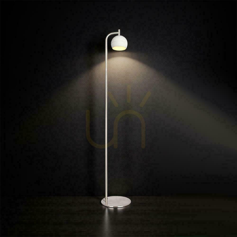 Zobacz Oprawa lampa podłogowa 10W LED 140cm biała VT-89024 3000K 1200lm Oprawa lampa podłogowa 10W LED 140cm biała VT-89024 3000K 1200lm