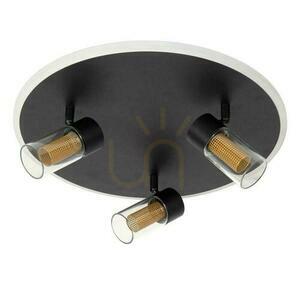 Plafon Lucide Everina czarny LED 40 cm pilot 3-punktowy 00131/40/30 small 1