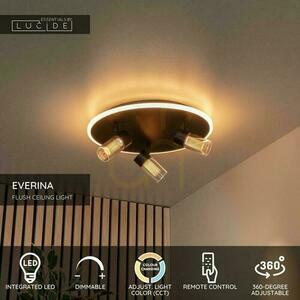 Plafon Lucide Everina czarny LED 40 cm pilot 3-punktowy 00131/40/30 small 2