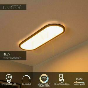Plafon Lucide ELLY LED czarny 60 cm pilot CCT 24W 07121/24/30 small 2