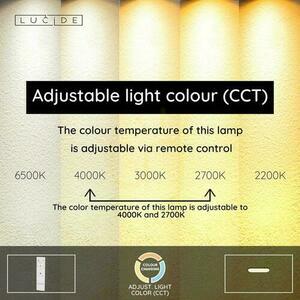 Plafon Lucide ELLY LED czarny 60 cm pilot CCT 24W 07121/24/30 small 3