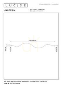 Plafon Lucide Janderin LED 36W naturalny z pilotem 24105/36/05 small 6
