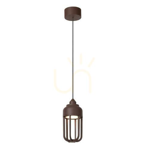 Sprawdź Lampa zewnętrzna wisząca Lucide Wells LED 8W brązowa IP54 33810/08/97